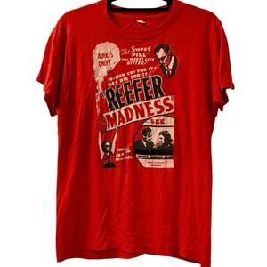 Vintage 80s Reefer Madness Movie Promo Weed T Single Stitch Shirt Adult Medium